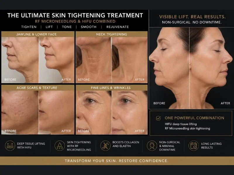 Results of combined treatment for the ultimate skin tightening treatment The Potteries